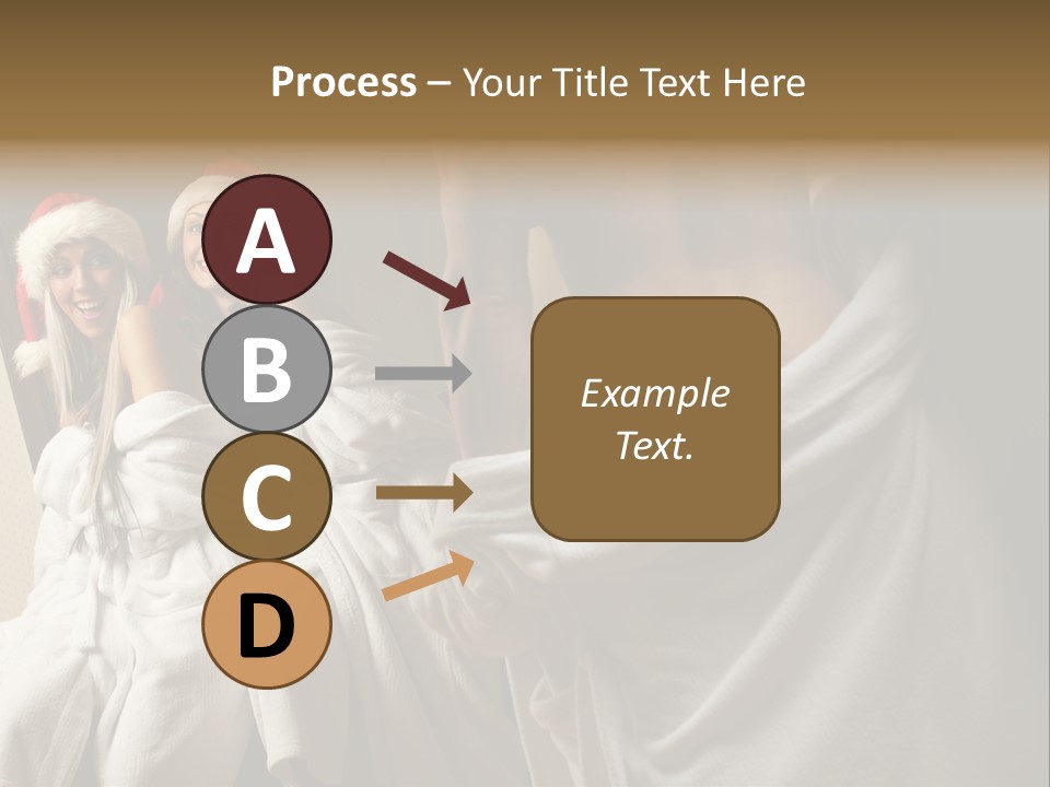 Claus Flirting Love PowerPoint Template