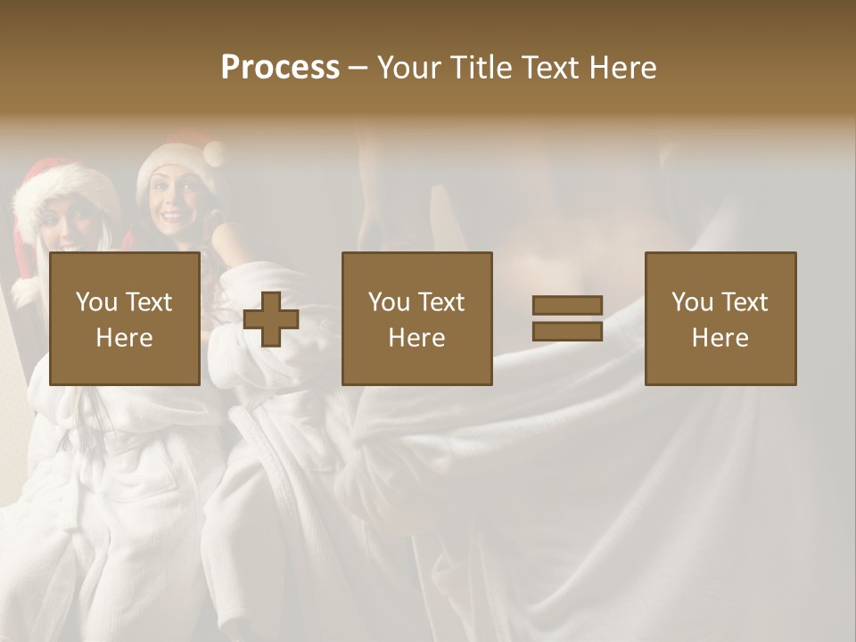 Claus Flirting Love PowerPoint Template