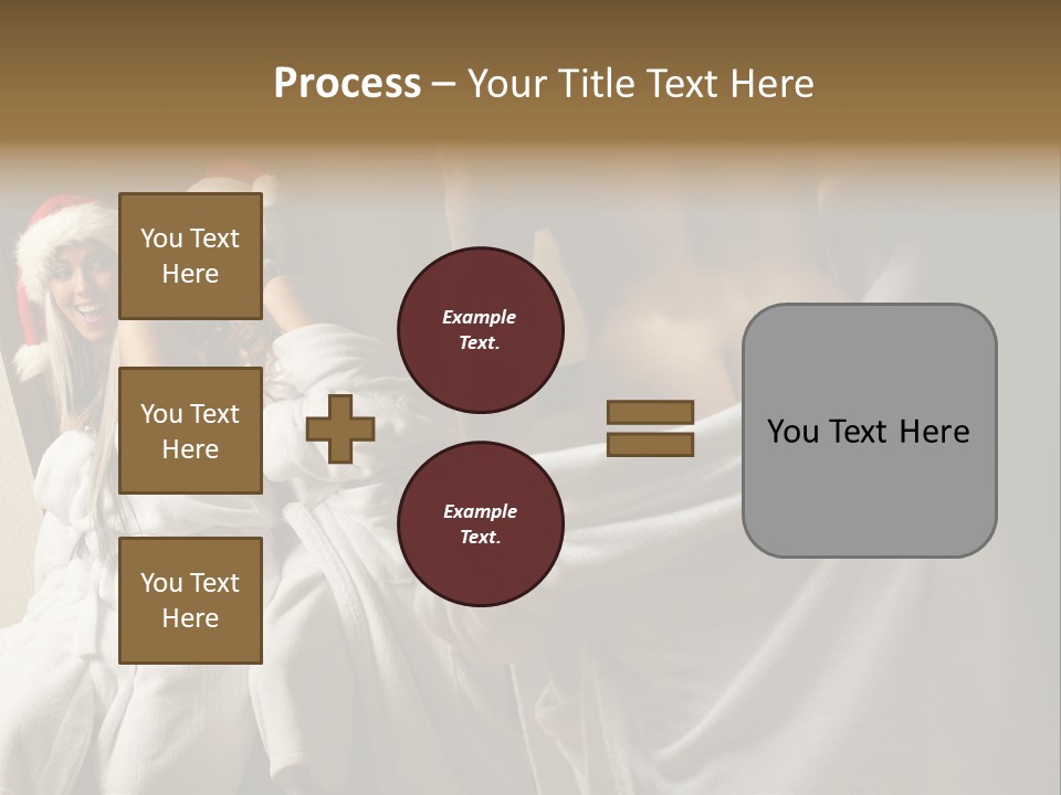 Claus Flirting Love PowerPoint Template