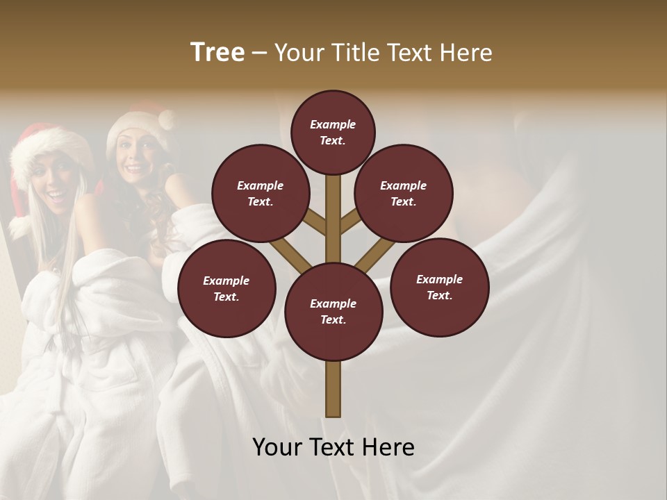 Claus Flirting Love PowerPoint Template