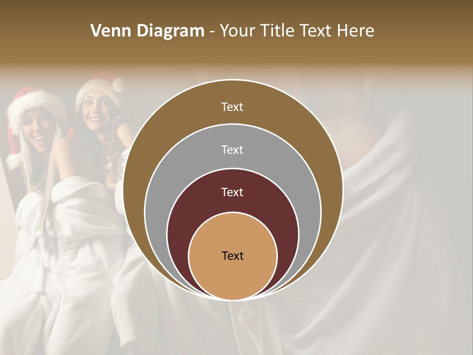 Claus Flirting Love PowerPoint Template