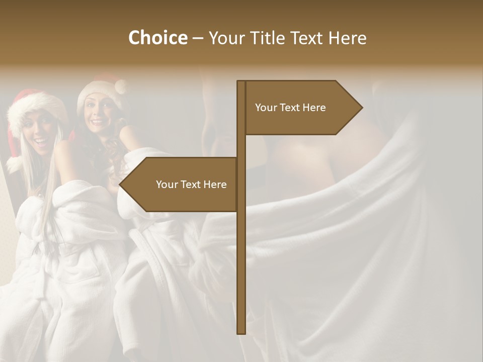 Claus Flirting Love PowerPoint Template