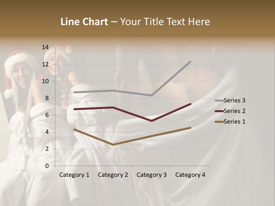 Claus Flirting Love PowerPoint Template
