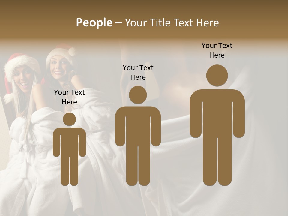 Claus Flirting Love PowerPoint Template