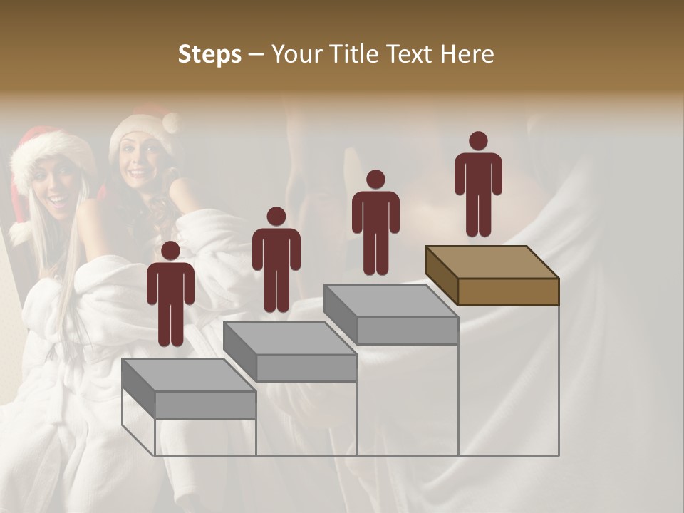 Claus Flirting Love PowerPoint Template