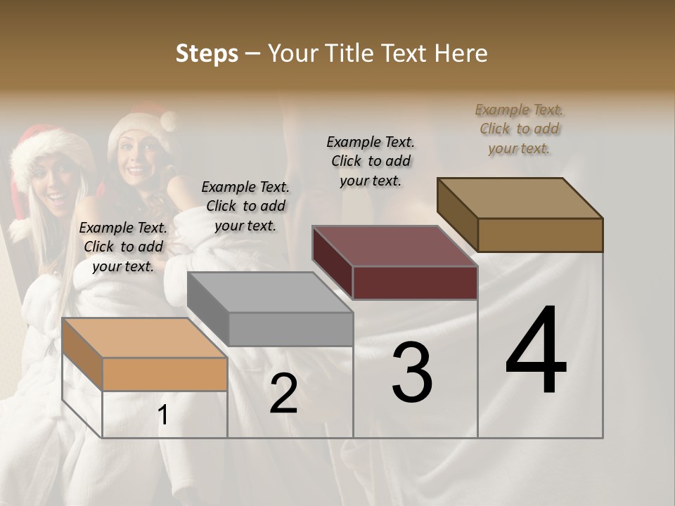 Claus Flirting Love PowerPoint Template