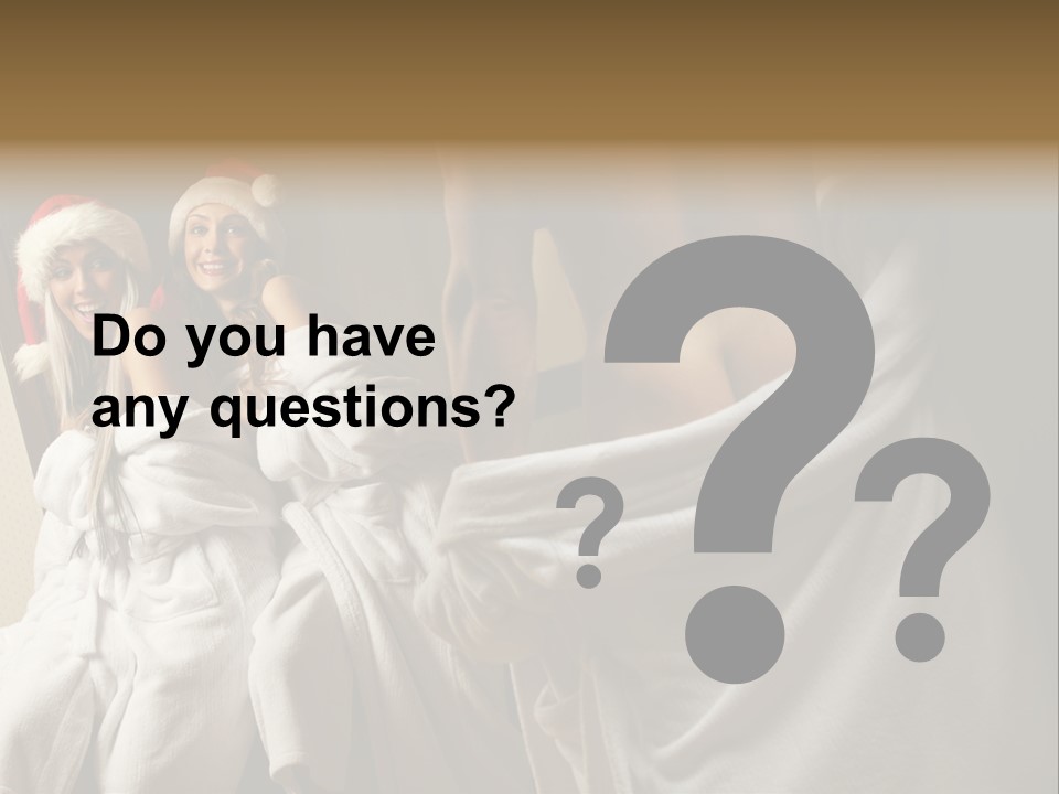 Claus Flirting Love PowerPoint Template