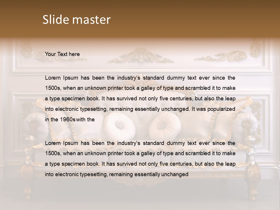 Stylish Magnificent Furniture PowerPoint Template