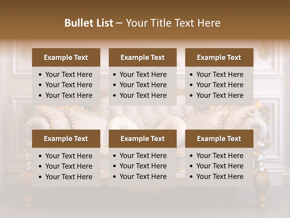 Stylish Magnificent Furniture PowerPoint Template