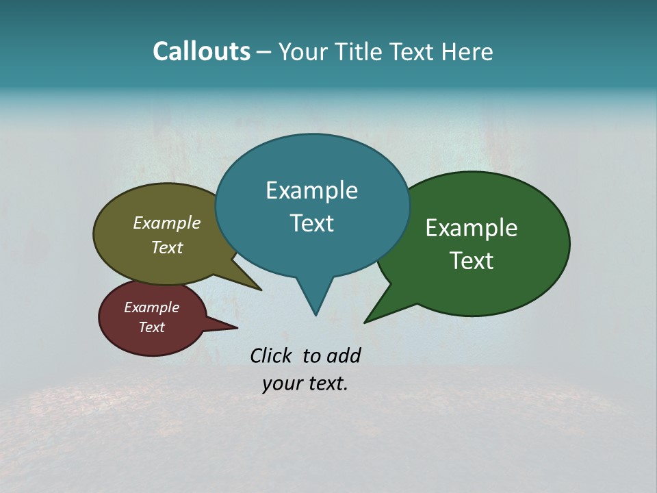 Luxury Room Grunge PowerPoint Template