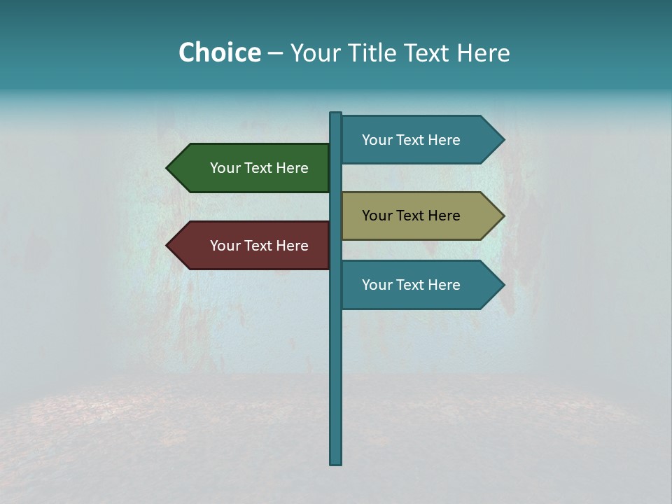 Luxury Room Grunge PowerPoint Template