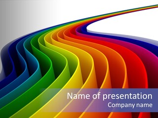 Cover Blank Spectrum PowerPoint Template