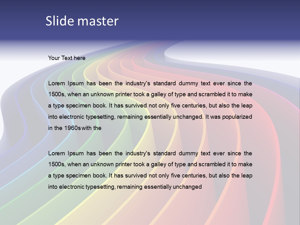 Cover Blank Spectrum PowerPoint Template