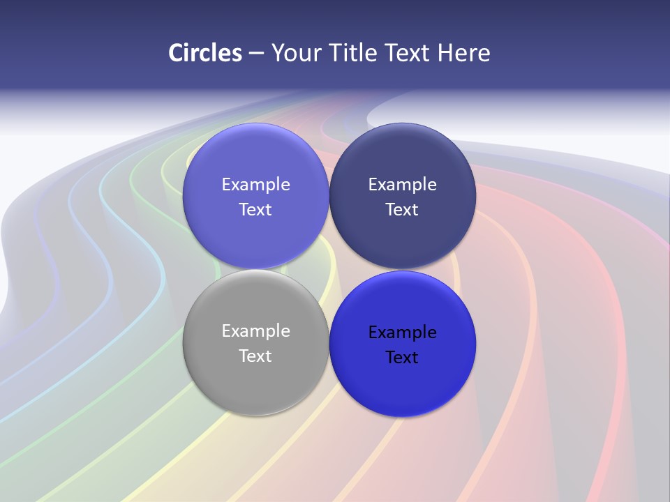 Cover Blank Spectrum PowerPoint Template