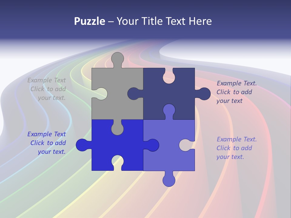 Cover Blank Spectrum PowerPoint Template