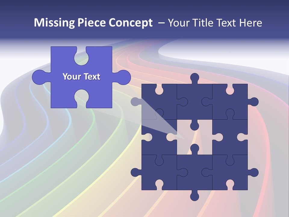 Cover Blank Spectrum PowerPoint Template