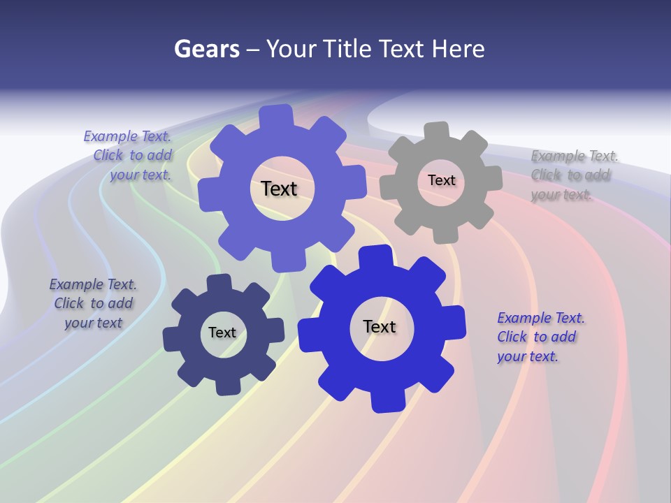Cover Blank Spectrum PowerPoint Template