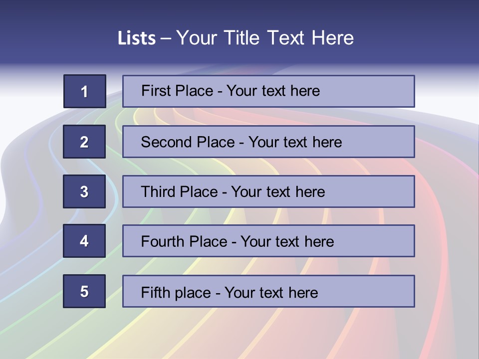 Cover Blank Spectrum PowerPoint Template