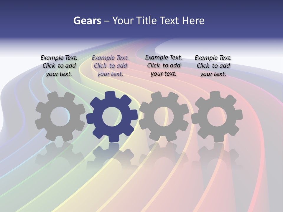 Cover Blank Spectrum PowerPoint Template