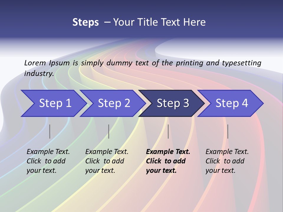 Cover Blank Spectrum PowerPoint Template