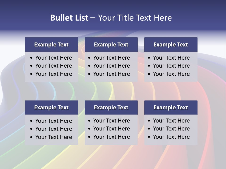 Cover Blank Spectrum PowerPoint Template