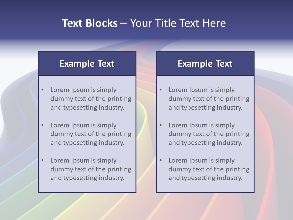 Cover Blank Spectrum PowerPoint Template