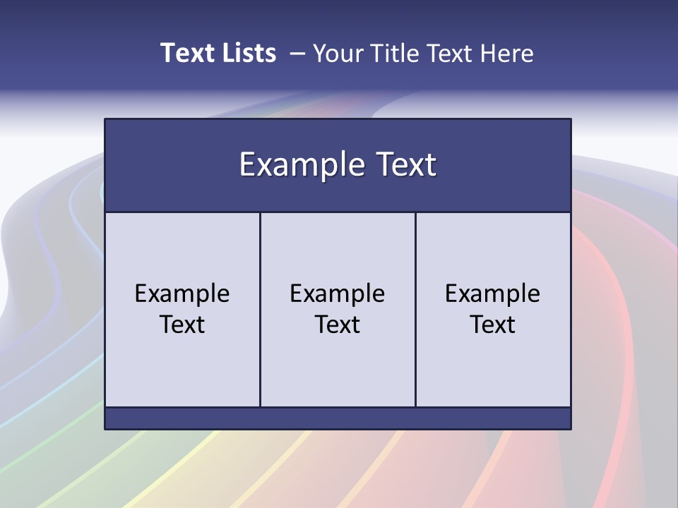 Cover Blank Spectrum PowerPoint Template