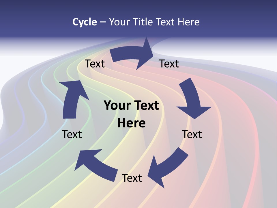 Cover Blank Spectrum PowerPoint Template