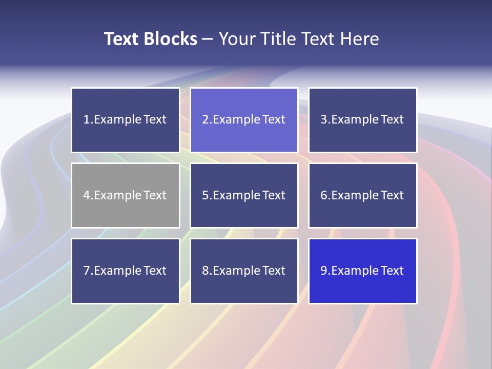 Cover Blank Spectrum PowerPoint Template