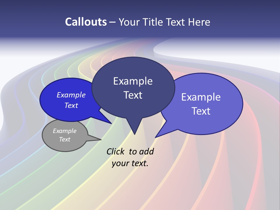 Cover Blank Spectrum PowerPoint Template