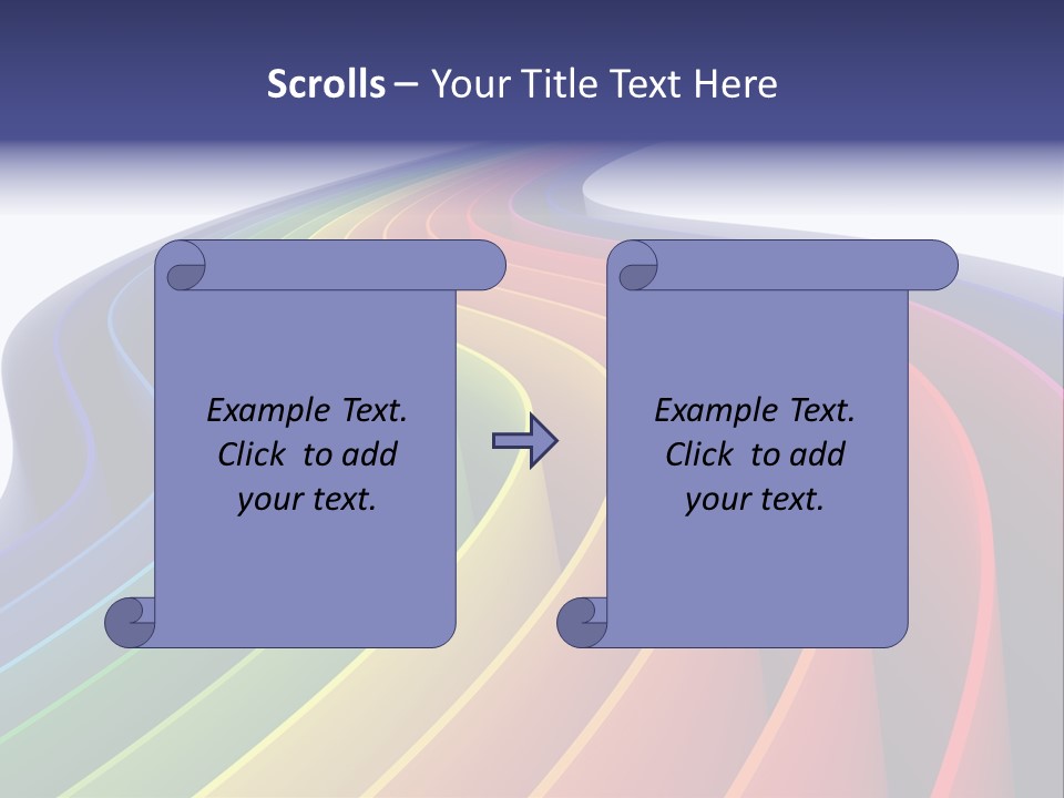 Cover Blank Spectrum PowerPoint Template
