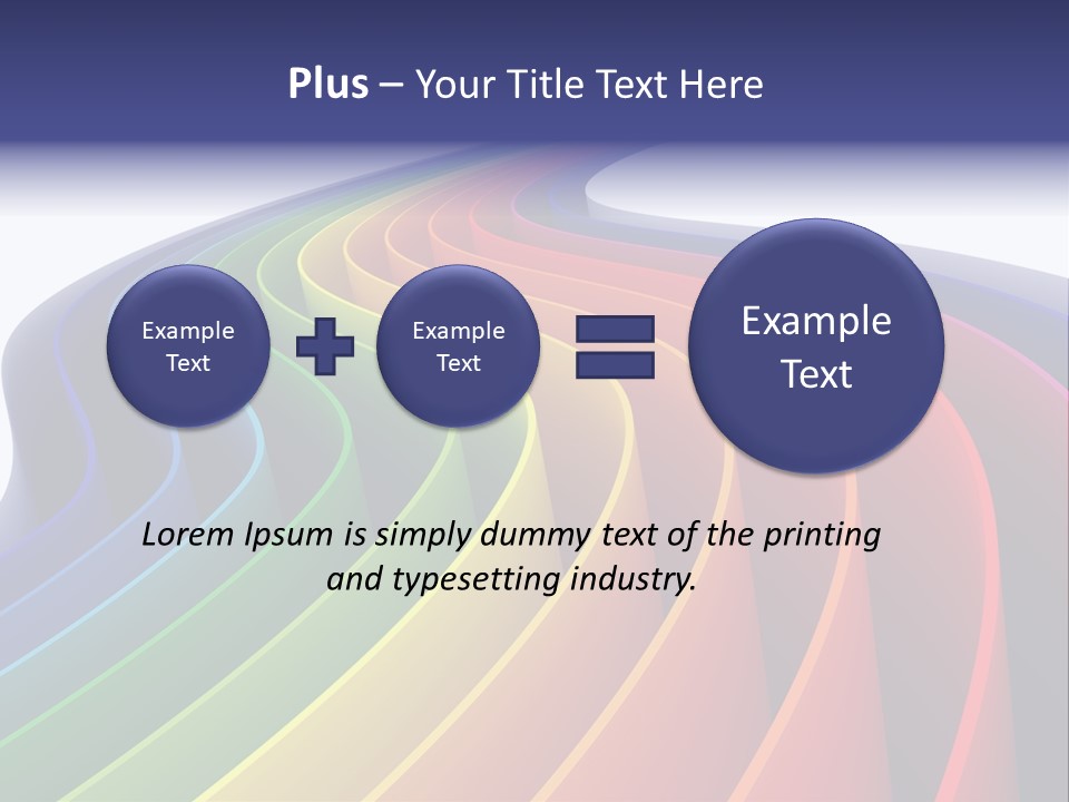 Cover Blank Spectrum PowerPoint Template