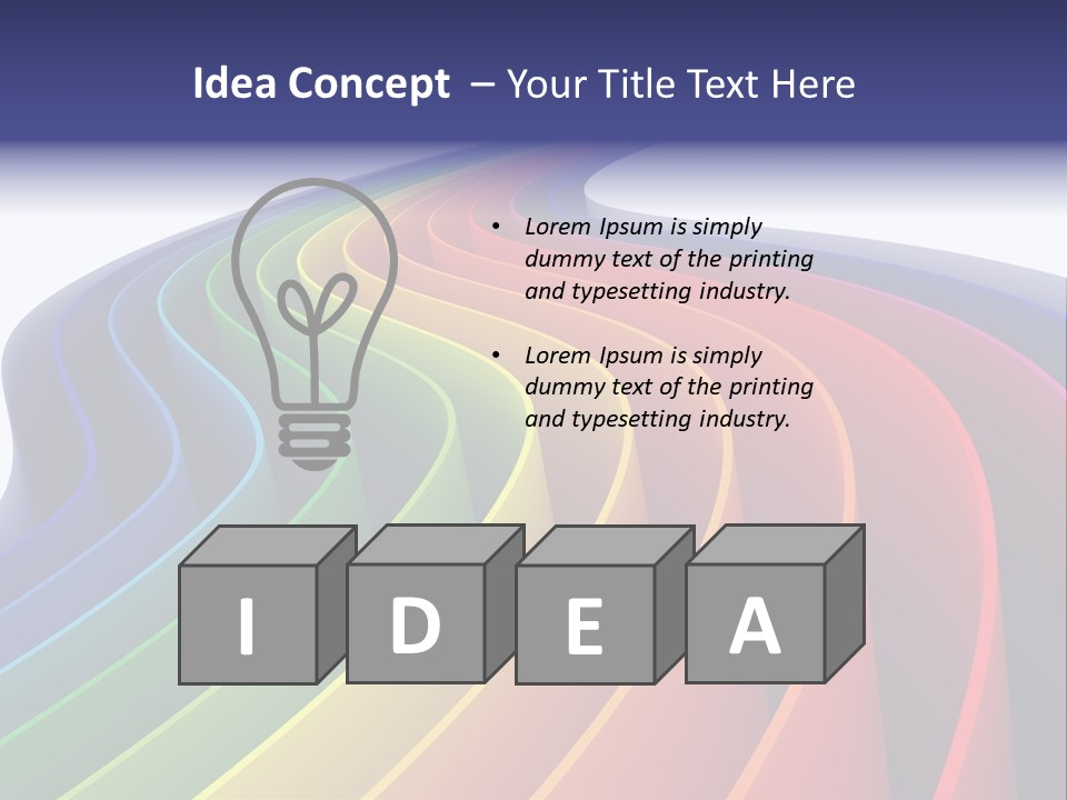 Cover Blank Spectrum PowerPoint Template
