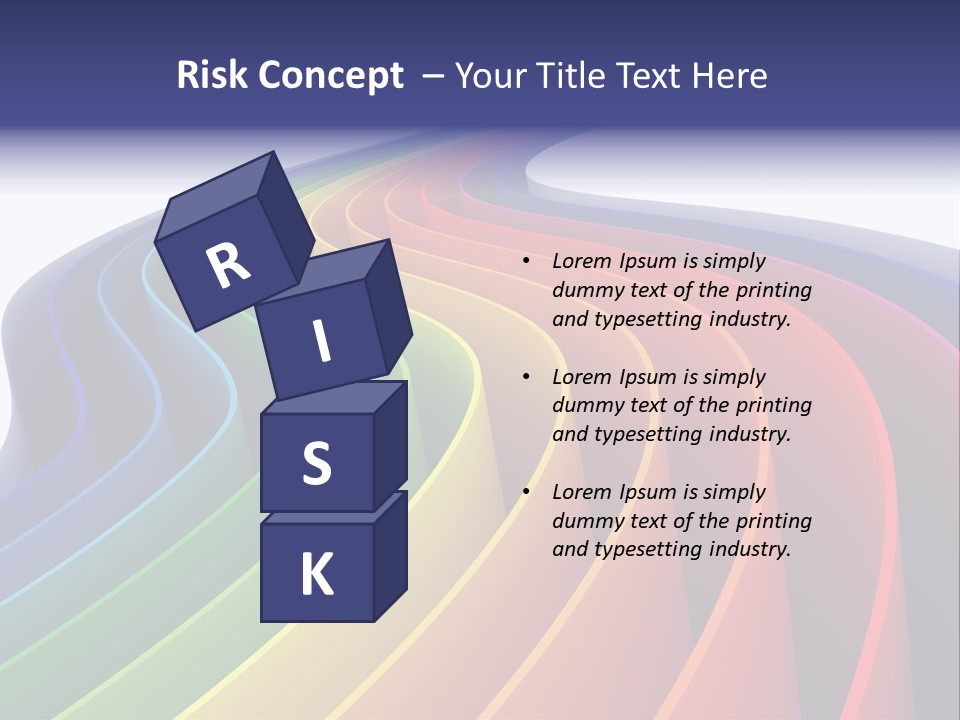 Cover Blank Spectrum PowerPoint Template