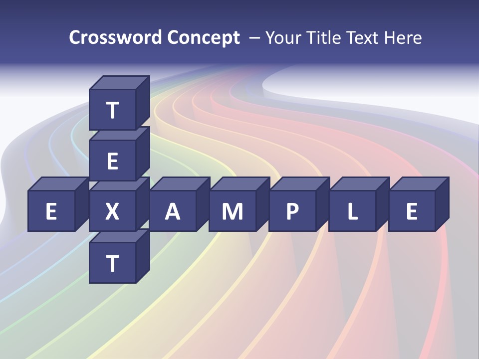 Cover Blank Spectrum PowerPoint Template