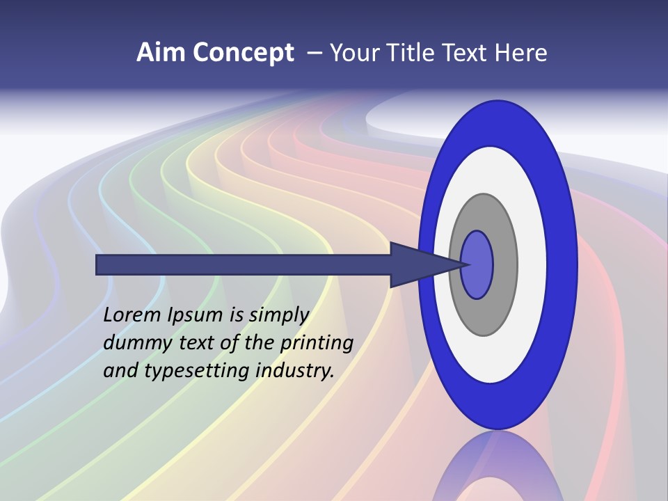 Cover Blank Spectrum PowerPoint Template