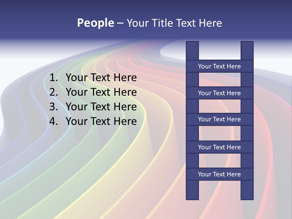 Cover Blank Spectrum PowerPoint Template