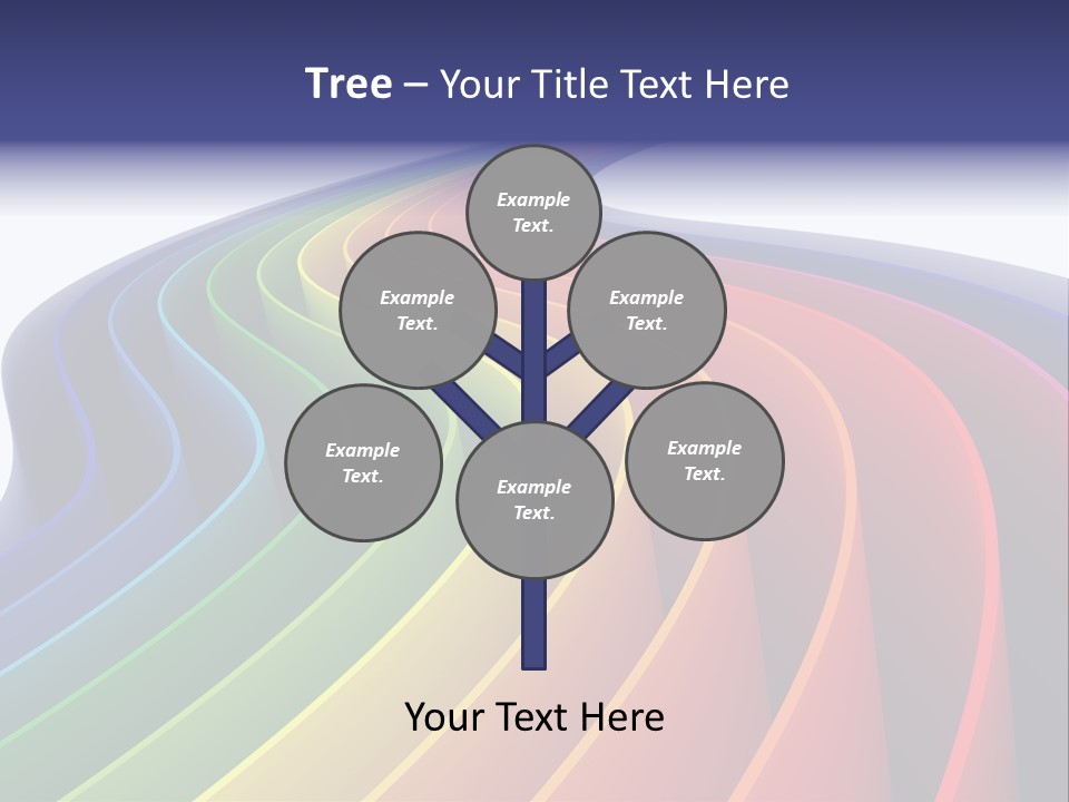 Cover Blank Spectrum PowerPoint Template