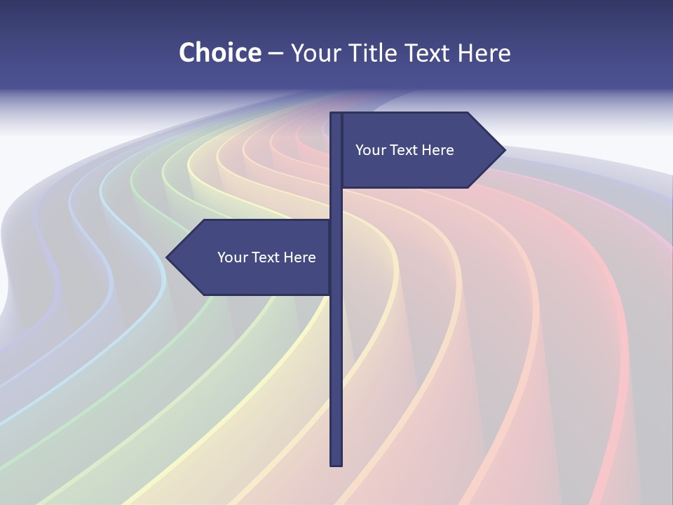 Cover Blank Spectrum PowerPoint Template
