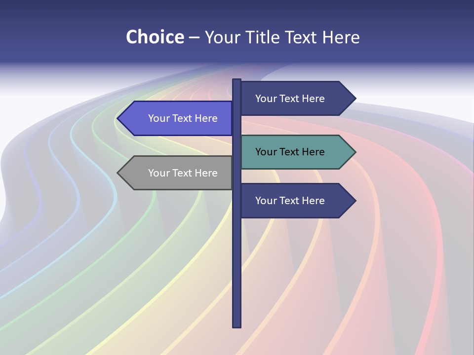 Cover Blank Spectrum PowerPoint Template