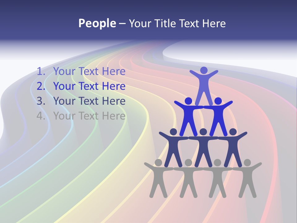 Cover Blank Spectrum PowerPoint Template