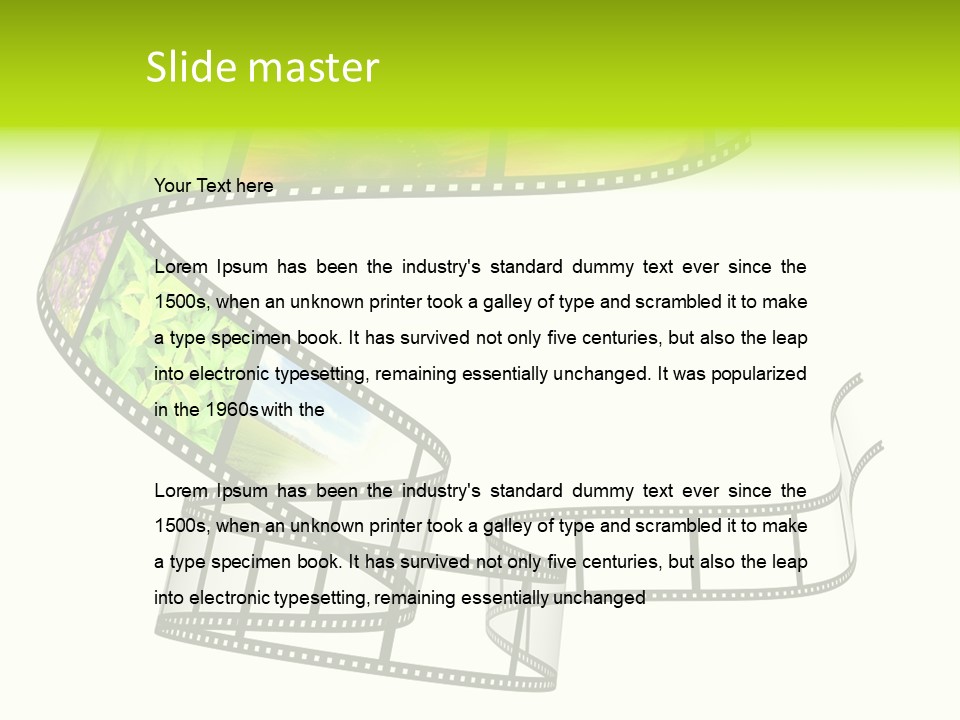 Horizontal Contemporary Minimalist PowerPoint Template