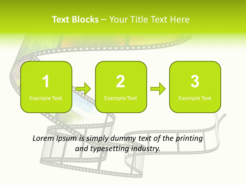 Horizontal Contemporary Minimalist PowerPoint Template