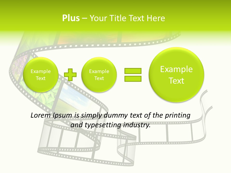 Horizontal Contemporary Minimalist PowerPoint Template