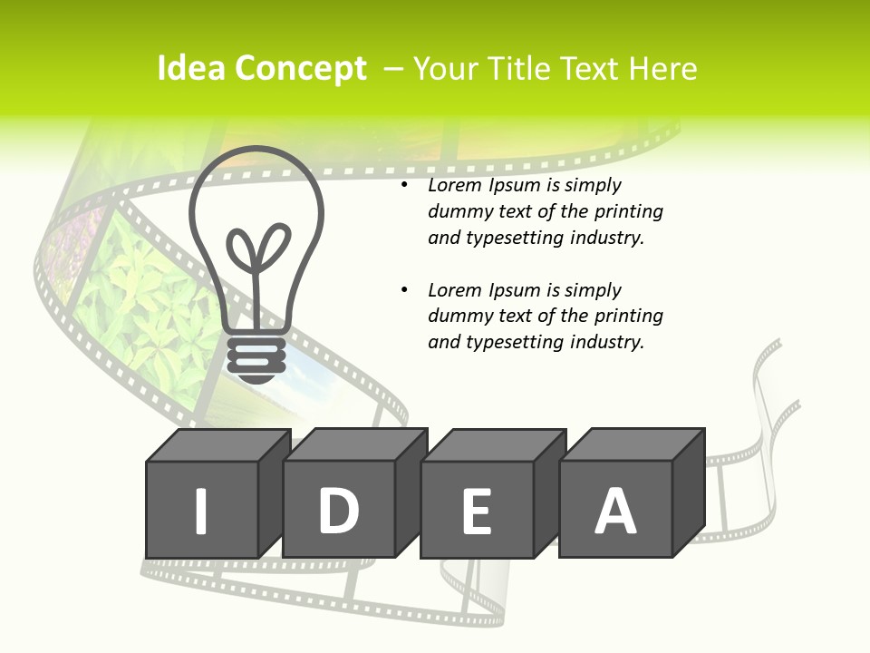 Horizontal Contemporary Minimalist PowerPoint Template