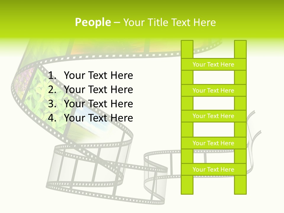 Horizontal Contemporary Minimalist PowerPoint Template