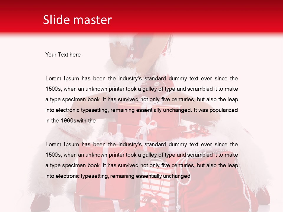 Hat Xmas Pretty PowerPoint Template