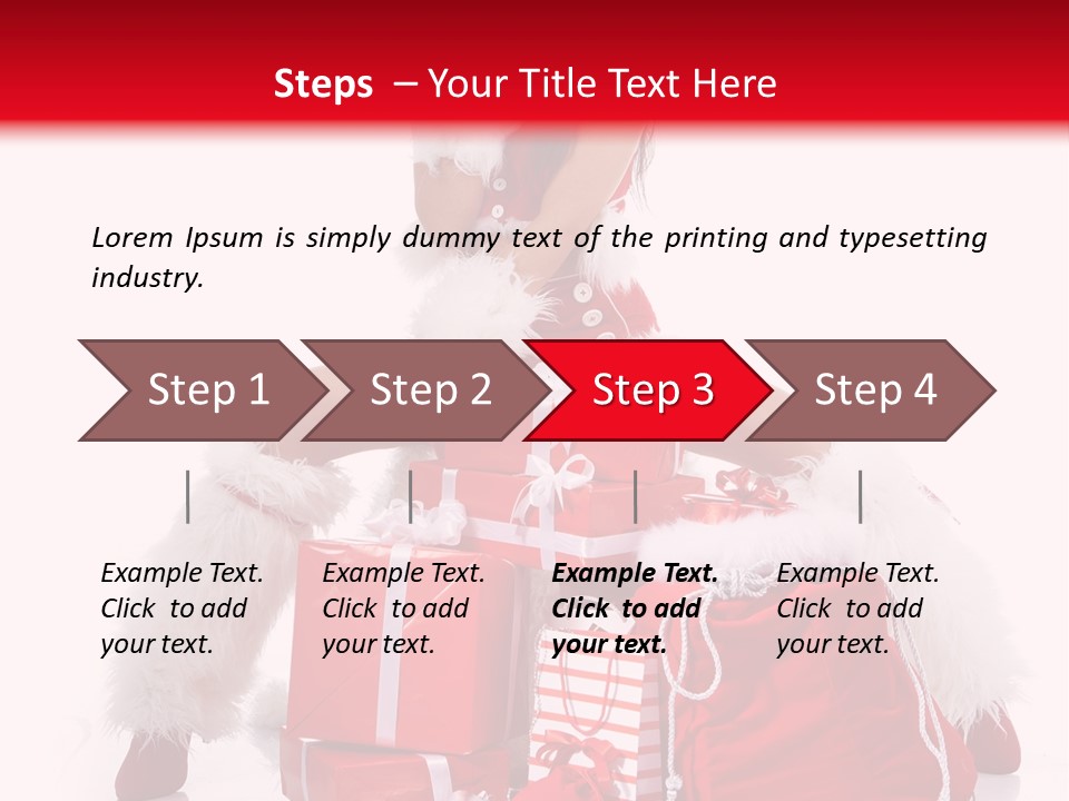 Hat Xmas Pretty PowerPoint Template