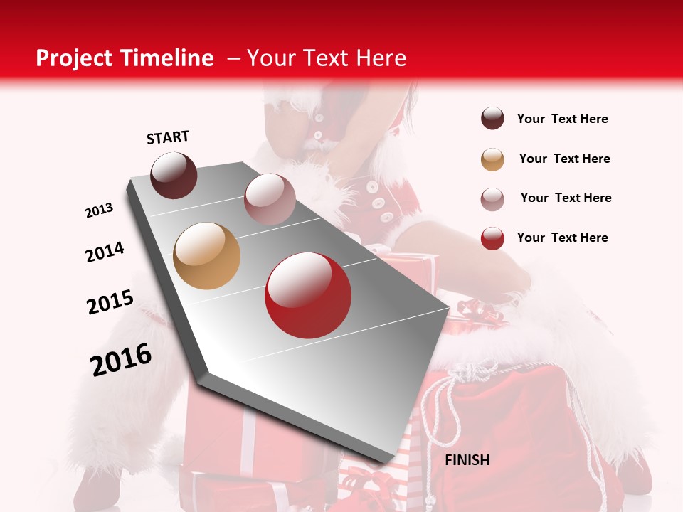 Hat Xmas Pretty PowerPoint Template