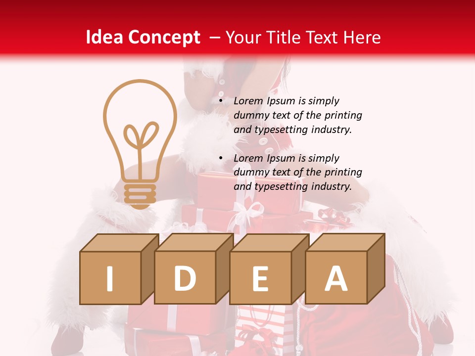 Hat Xmas Pretty PowerPoint Template
